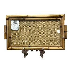 BANDEJA RETA BAMBU C BURITI ALCA RETA M 32X18X5CM