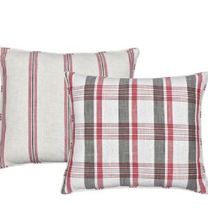 ALMOFADA REVENDA 60X60 XADREZ CAMILLE POPPY