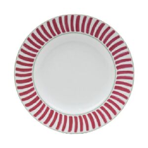 PRATO DE JANTAR PINCELADO ROSA 28CM