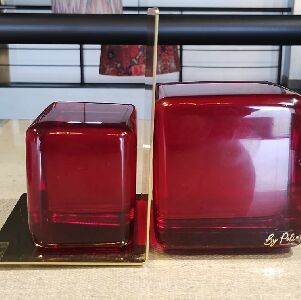 PORTA LIVRO METAL X BLOCO DUPLO 9,5X9,5X9,5(H)