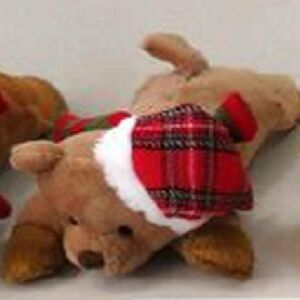 CACHORRO C/ GORRO DEITADO MR 15 CM