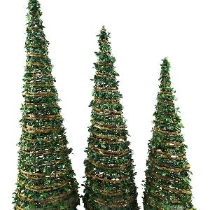 ARVORE DECORATIVA VD/NT 60/50/40 CM C/3