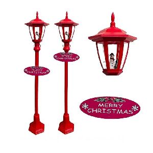 POSTE DECORATIVO - VERMELHO - 104X16X18CM