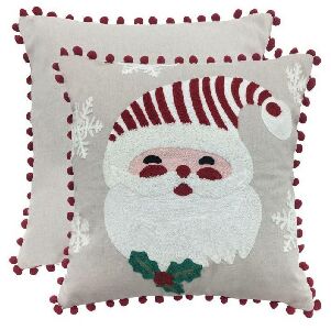 CAPA DE ALMOFADA BR/VM 43X43CM