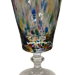 JOGO 6 TA&Ccedil;AS DE CRISTAL JARDIM COLORIDO MOZART