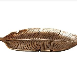 BANDEJA RESINA FORMATO FOLHA 21355 24,5X11X2,3CM