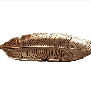 BANDEJA RESINA FORMATO FOLHA 21356 35,5X16X2,3CM