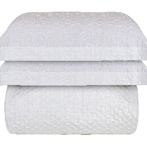 KIT DUVET JACQ. CASCAIS BRANCO KING
