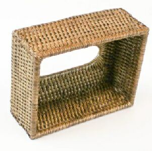 PORTA LEN&Ccedil;OS DE PAPEL MANDALAY BAIXO 18X14X7,5 CM