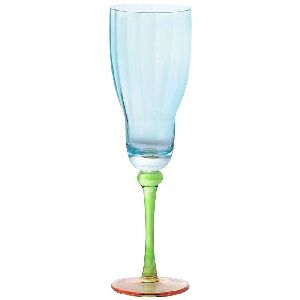 TACA CHAMPANHE AZUL/VERDE/LARANJA.. 74.000 23X7X7CM