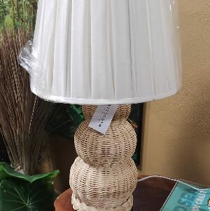 ABAJUR FIBRA NATURAL 50X25X24