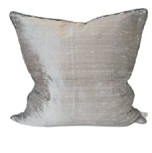 ALMOFADA DE SEDA PRATA 50X50