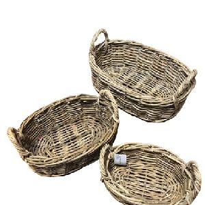 CONJUNTO DE 3 BANDEJAS EM RATTAN 68305