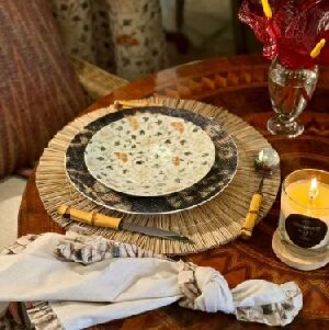 PRATO DE SOBREMESA FLOR SUMAC 21CM