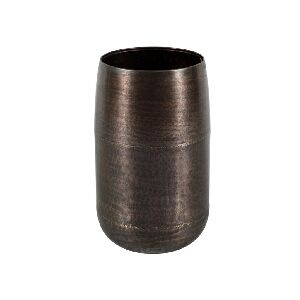 VASO MEDIO METAL MARROM