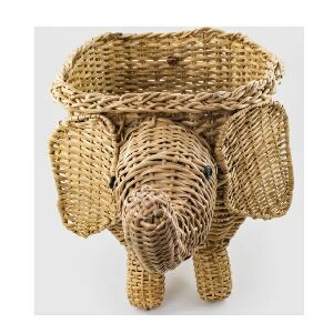 CESTO ELEFANTE M JUNCO NATURAL 23X50X25CM