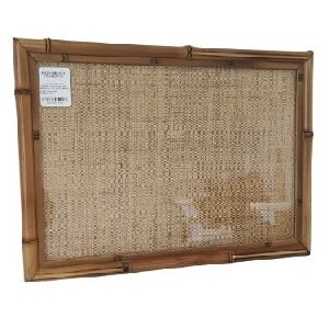 BANDEJA RETA BAMBU C BURITI SEM ALCA GG 5X43X30CM