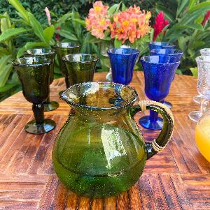 JARRA BUBBLE VERDE 16X15X19CM