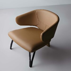 POLTRONA C/BRC TRIAL PR FSC CR NAT CARAM LISO