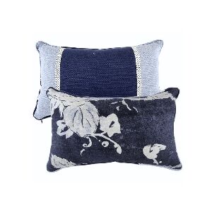 ALMOFADA 50X30 FLOR PORTLAND MARINHO