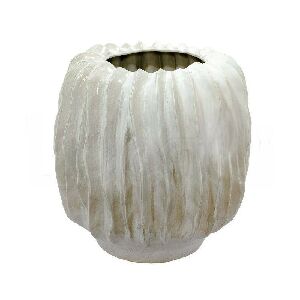 57060 - VASO DECOR EM CERAMICA BRANCO