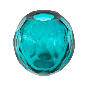 53907 - VASO DECOR EM VIDRO AZUL