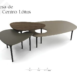 TRIO MESA DE CENTRO L&Oacute;TUS