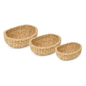 CESTA FIBRA NATURAL NAT 7X24X17CM JG C/3 PC