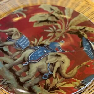 PRATO DE JANTAR ELEFANTE RED 27CM