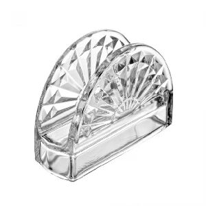 PORTA GUARDANAPOS DE CRISTAL DE CHUMBO SUN 13CMX4,5CMX9CM