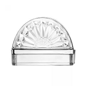 PORTA GUARDANAPOS DE CRISTAL DE CHUMBO SUN 13CM X 4,5CM X 9CM