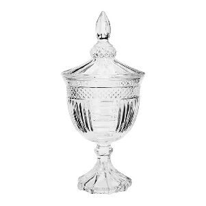 POTICHE DECOR C/PE CRISTAL DE CHUMBO SANTORINI 11,5X24,5CM