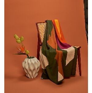 MANTA 130X175 FLORA/VER ESSEN/COBRE/PINK DALIA/RABO GALO/DUNAS/POLEN