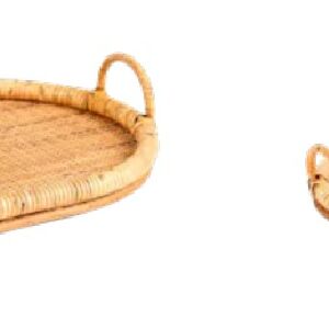 BANDEJA OVAL RATTAN JG2