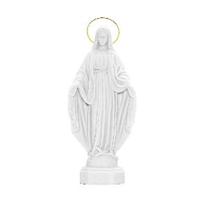 IMAGEM N.SRA. DAS GRA&Ccedil;AS 20CM COM AUR&Eacute;OLA DOURADA