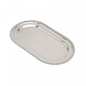 BANDEJA DE ZAMAC NIQUELADO BALLS 23X13X1CM