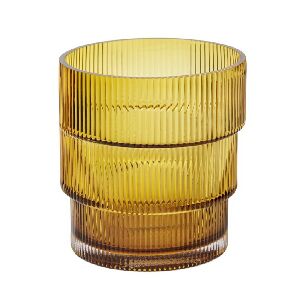 VASO DE VIDRO CANELADO &Acirc;MBAR