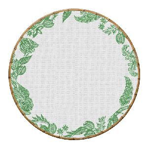 CONJ. 6 CAPINHAS JG AMERICANO FLOWER'S PRINT VERDE