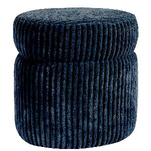 23246 BANCO OVAL MDF ESTOFADO/VELUDO 45X35cm