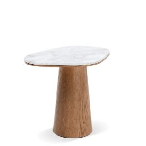 JADE MESA LATERAL ALTA 62X46 DE MADEIRA - CARVALHO AMENDOA/CALACATA