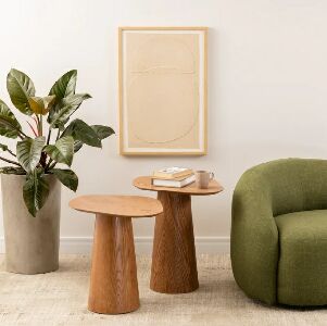 RIVER MESA LATERAL BAIXA DE MADEIRA - CARVALHO AMENDOA