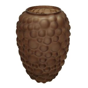 58033 - VASO EM VIDRO MARROM 35X24CM