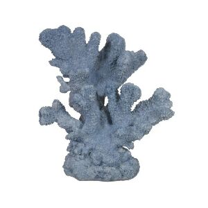 70311 - ESCULTURA CORAL EM RESINA AZUL 22X23X13CM