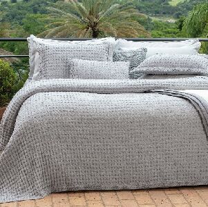KIT COLCHA QUEEN JACQUARD LISBOA CINZA GRIS 2,60MX2,70M