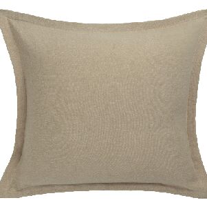 CAPA ALMOFADA EUROSHAM LINHO NATURAL 45CMX45CM