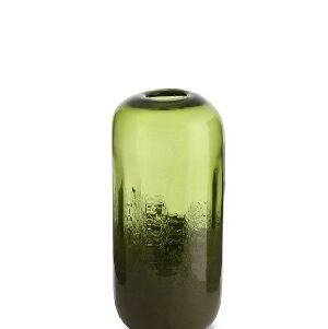 FVP157 - VASO EM VIDRO PALERMO, DIMENSOE 26,3X12,2X12,2CM