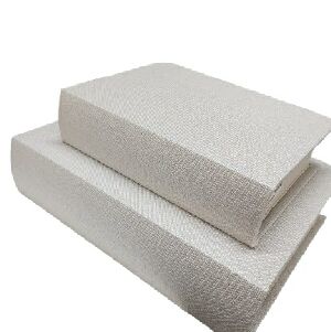 73301 - CAIXA LIVRO EM MADEIRA E LINHO BRANCO G 28X22X7CM