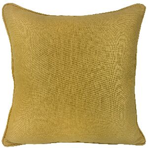 ALMOFADA LINHO LISA 52X52 C/CO MOSTARDA