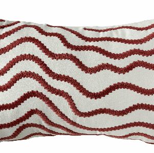 ALMOFADA SARJA OFF 35X52 C/ PINGENTE GEOMETRICO ROSA 3