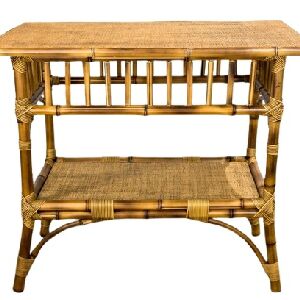 MESA LAT. RETANG BARRADO BAMBU C BURITI 69X77X41CM